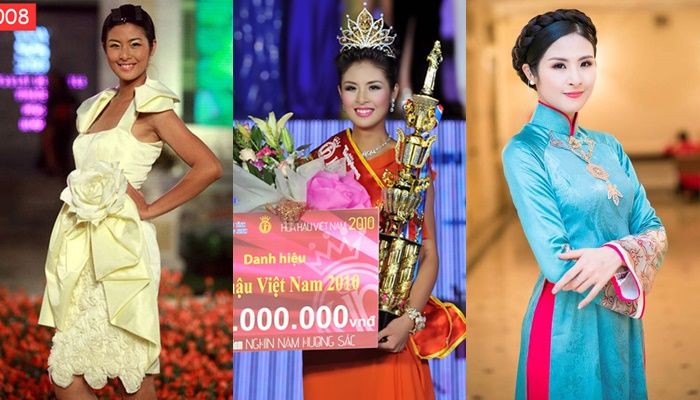 bestie hinh anh hoa hau viet truoc va sau khi dang quang