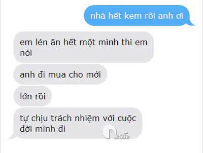 Loạt tin nhắn đọ độ lầy với người yêu mà bạn có thể áp dụng ngay