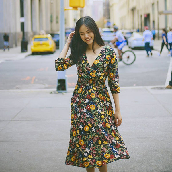 bestie sao viet thoi trang hoa tiet hoa