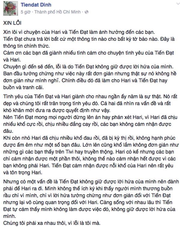 bestie sao Viet chia tay van lam ban