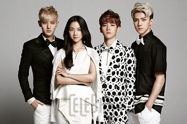 bestie nguoi dep Hoa Ngu dung canh my nam Han