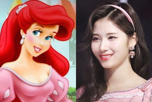 bestie thich thu ngam sana(twice) so huu nhan sac giong cong chua disney