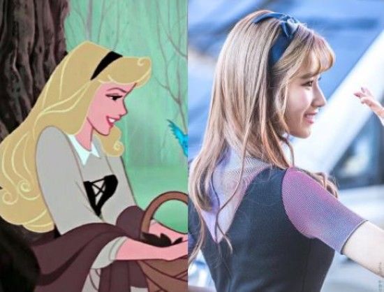bestie thich thu ngam sana(twice) so huu nhan sac giong cong chua disney