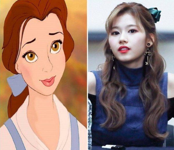 bestie thich thu ngam sana(twice) so huu nhan sac giong cong chua disney