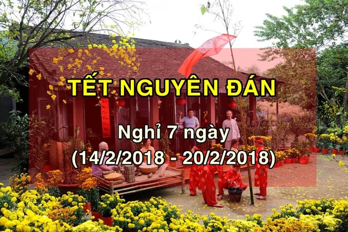 bestie lich nghi le tet nam 2018