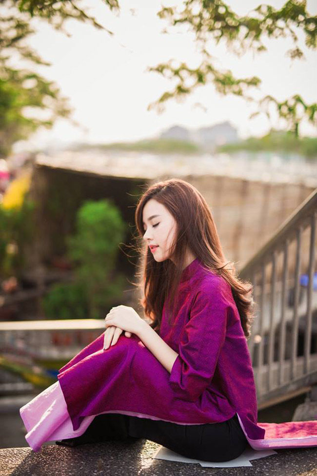 bestie xu huong ao dai mua Tet 14