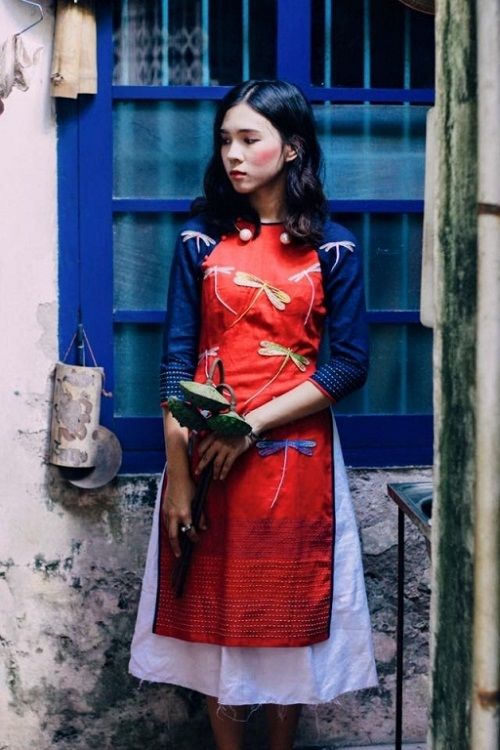 bestie xu huong ao dai mua Tet 3