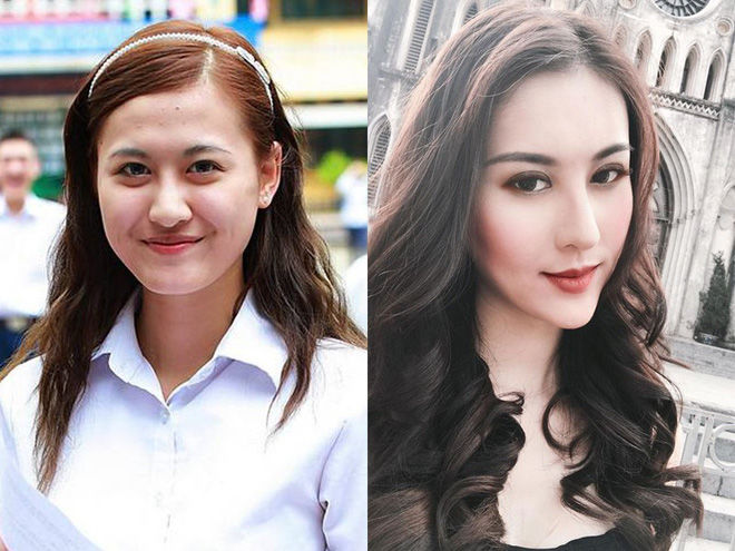 bestie su thay doi ve ngoai hinh cua cac hot girl ha thanh