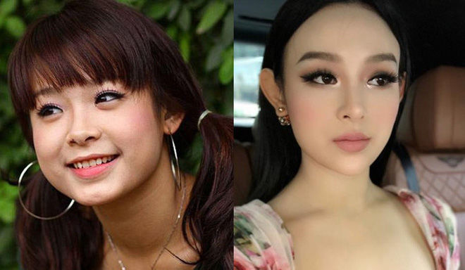 bestie su thay doi ve ngoai hinh cua cac hot girl ha thanh