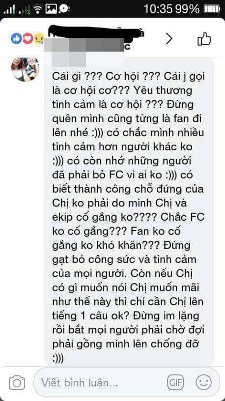 bestie khi sao Viet bị fan ruot quay lung