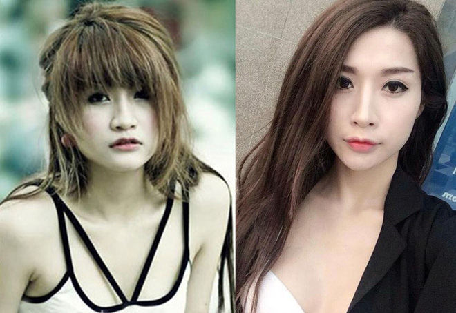 bestie su thay doi ve ngoai hinh cua cac hot girl ha thanh