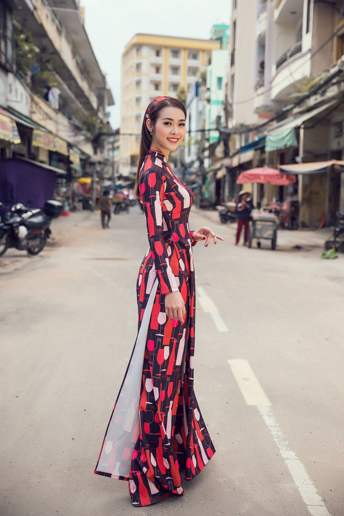 bestie xu huong ao dai mua Tet 8