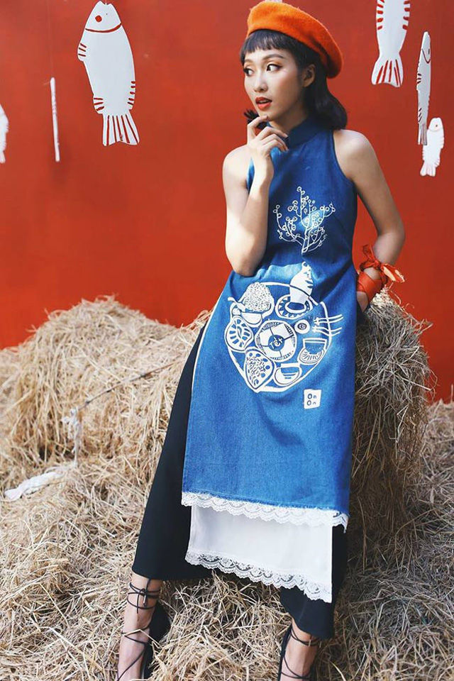 bestie xu huong ao dai mua Tet 16