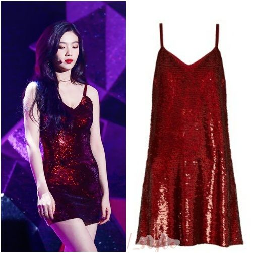 bestie Red Velvet mac vay ngan