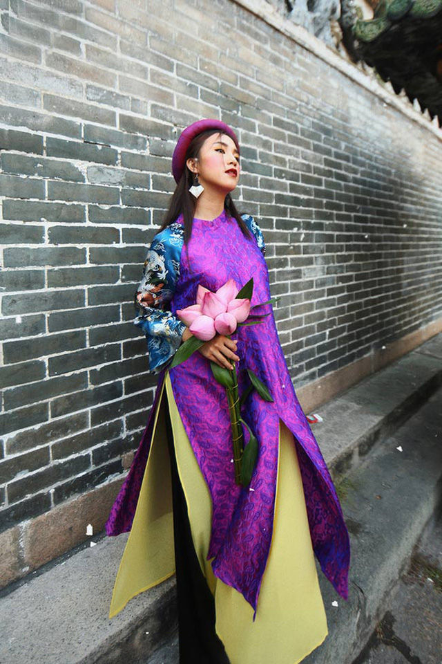 bestie xu huong ao dai mua Tet 12