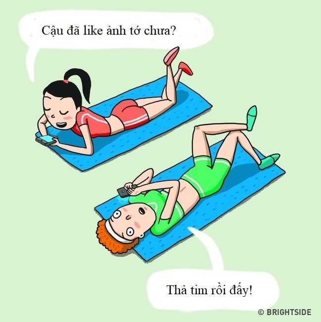 bestie nhung kieu nguoi trong phong gym