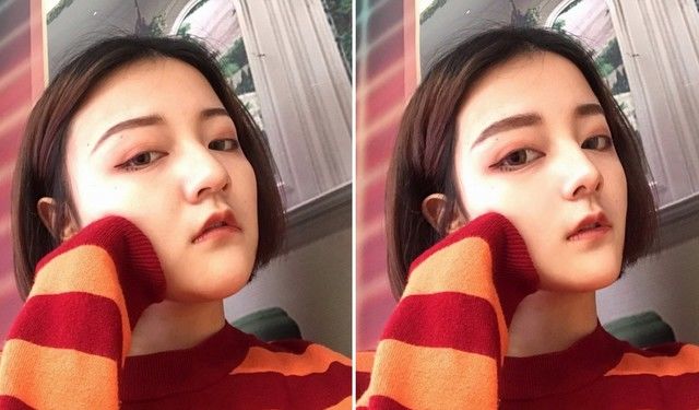 bestie anh truoc va sau khi chinh sua