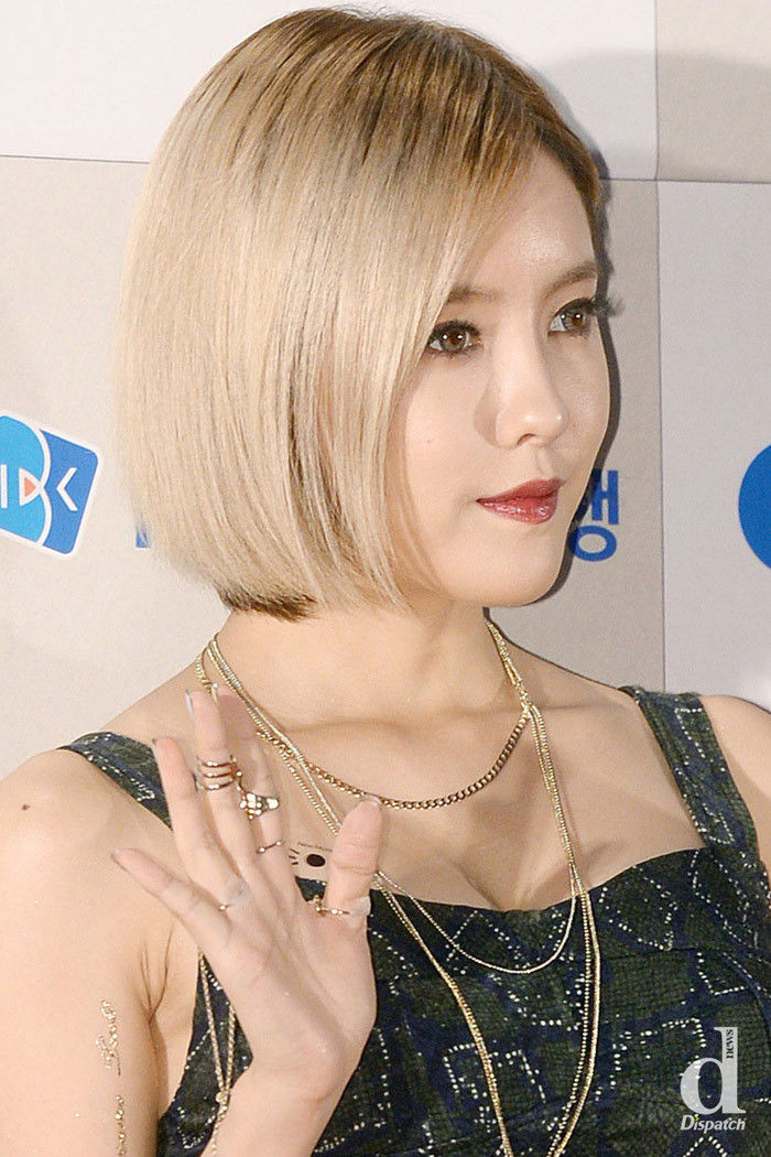 bestie idol nu Han thay doi mau toc 2