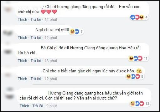 bestie lam chi khanh bi khan gia goi ten khi huong giang dang quang hoa hau