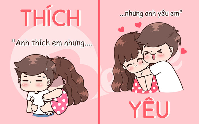 bestie su khac biet giua thich va yeu