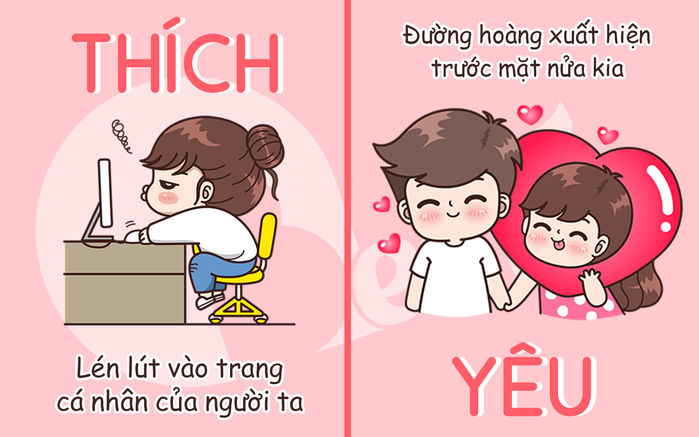 bestie su khac biet giua thich va yeu