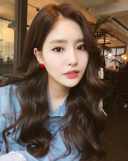 korean messy hair