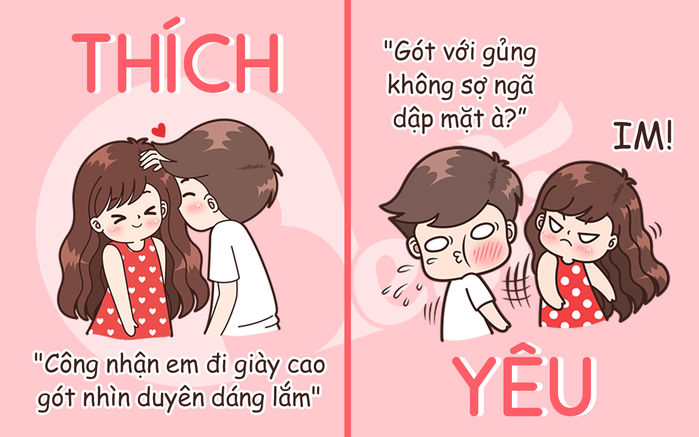 bestie su khac biet giua thich va yeu