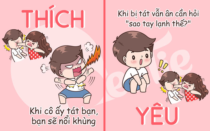 bestie su khac biet giua thich va yeu