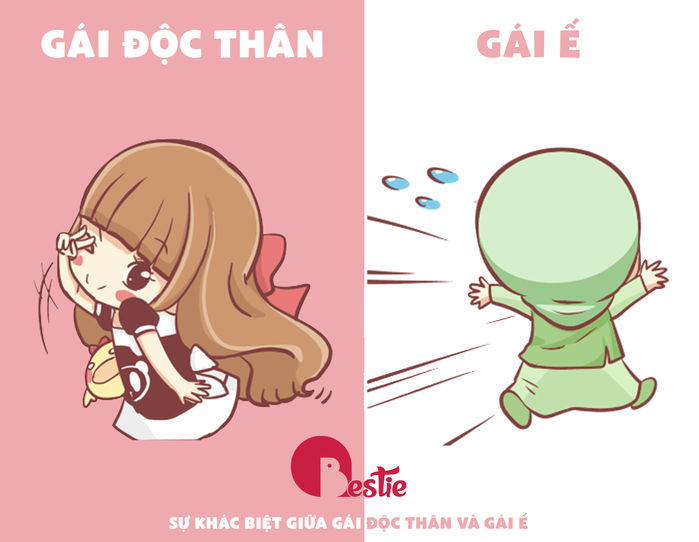 bestie su khac biet giua gai e va gai doc than