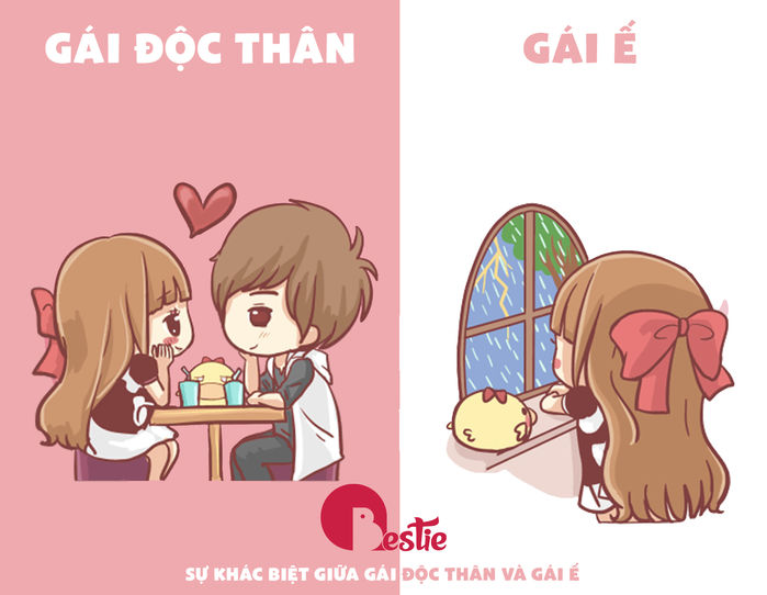 bestie su khac biet giua gai e va gai doc than