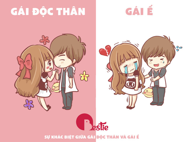 bestie su khac biet giua gai e va gai doc than