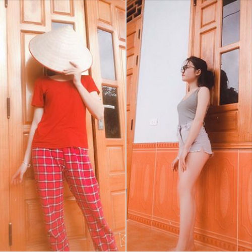 bestie su khac nhau cua con gai khi o nha va ra duong
