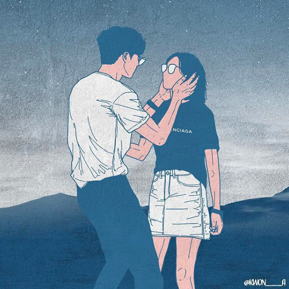 Ấn tượng với bộ tranh tuyệt đẹp về tình yêu của họa sỹ Hàn Quốc