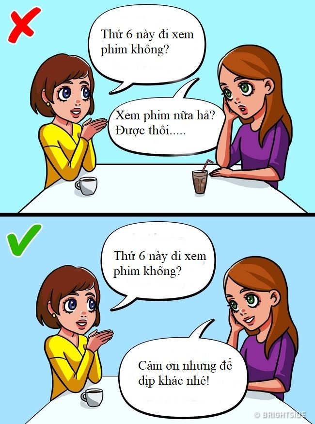 bestie cách từ chối mà không cảm thấy tội lỗi