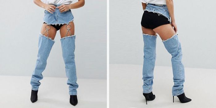 Những mẫu quần jean độc lạ khiến bạn choáng váng