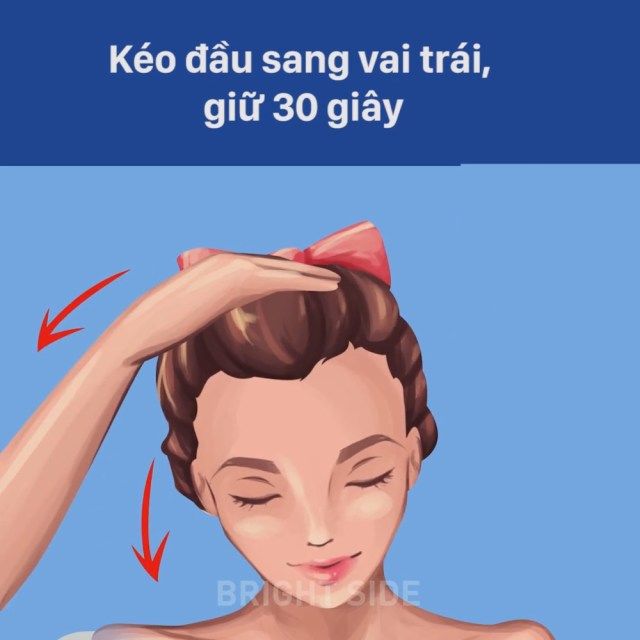 8 động tác cực đơn giản giúp phòng và trị đau cổ, vai gáy rất hiệu quả
