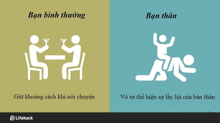 Một trời khác biệt giữa bạn thân và bạn bình thường