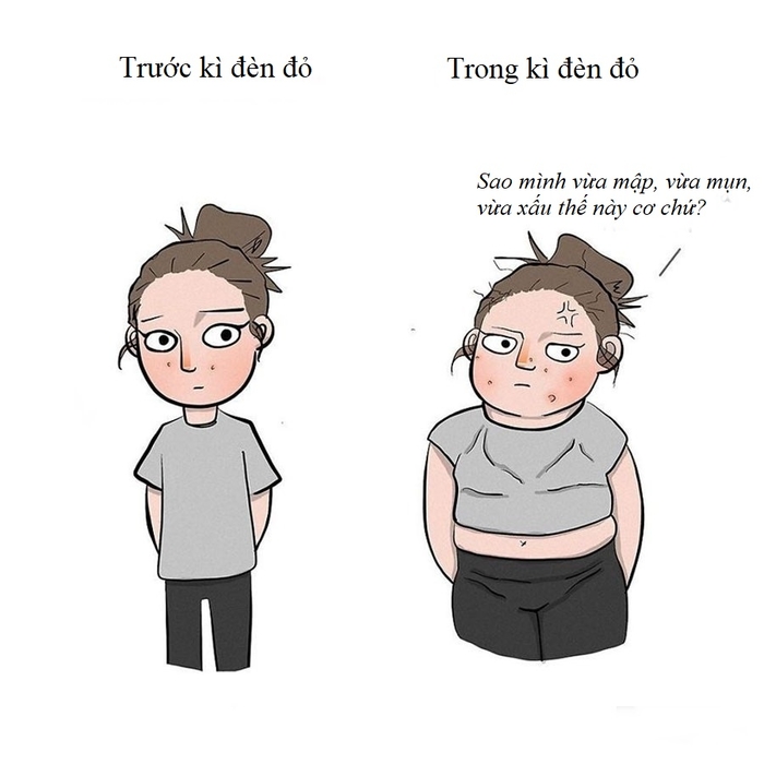 Bộ tranh: Những tình huống đi guốc trong bụng con gái