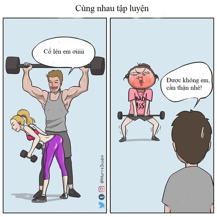 Bộ tranh: Những tình huống đi guốc trong bụng con gái