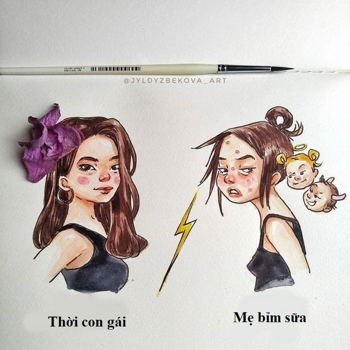 Bộ tranh: Cuộc sống rối như tơ vò của một bà mẹ bỉm sữa