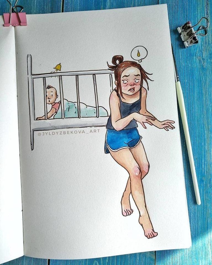 Bộ tranh: Cuộc sống rối như tơ vò của một bà mẹ bỉm sữa