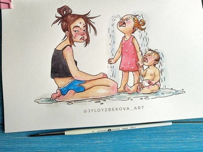 Bộ tranh: Cuộc sống rối như tơ vò của một bà mẹ bỉm sữa