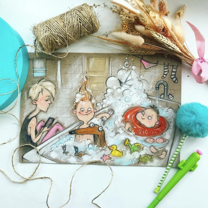 Bộ ảnh ngộ nghĩnh mô tả cuộc sống “loạn cào cào” của bà mẹ 2 con