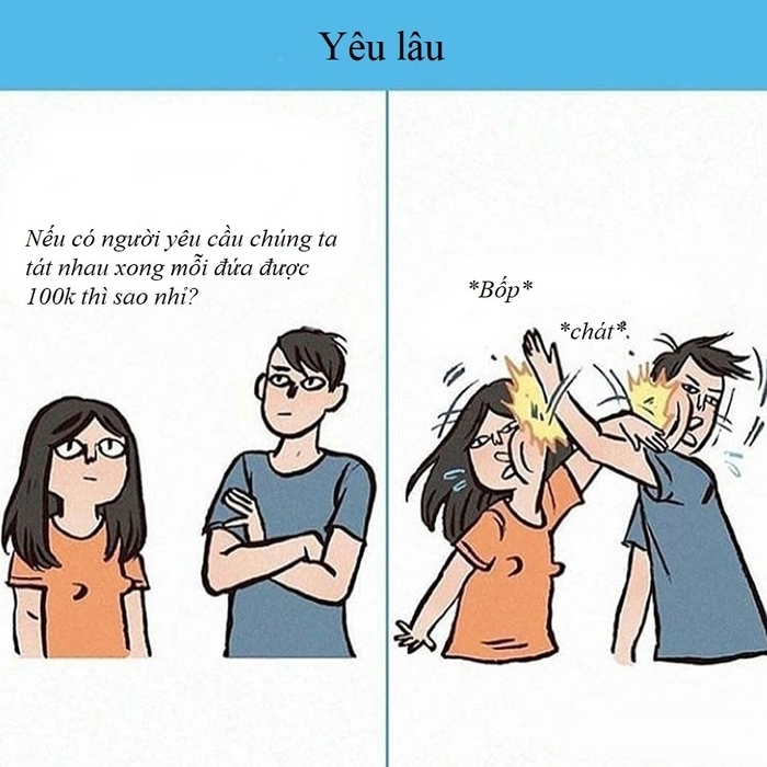Bộ tranh: Những tình huống đi guốc trong bụng con gái