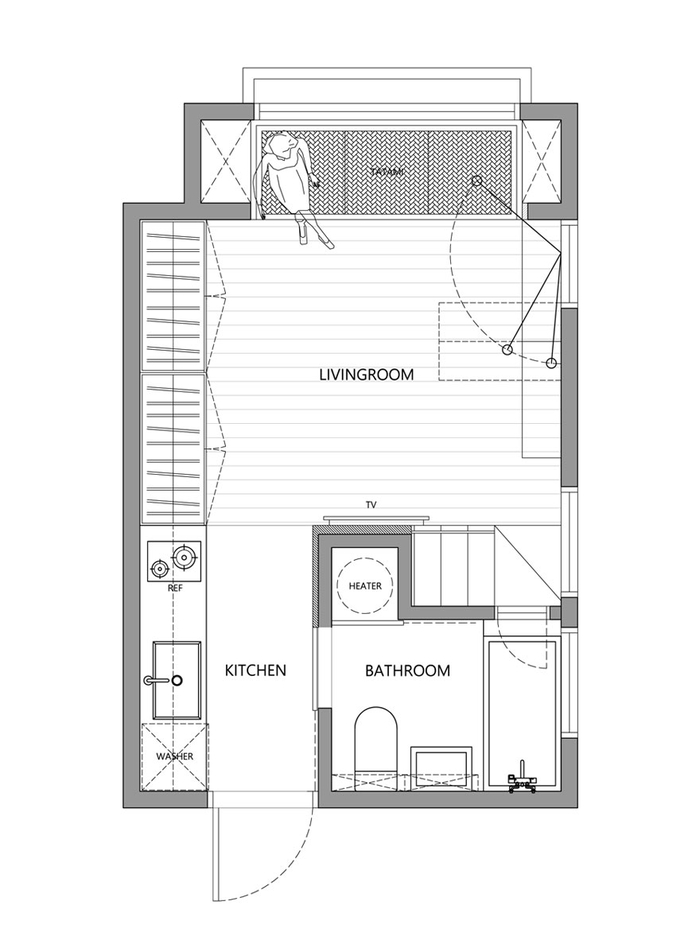 Chiêm ngưỡng ngôi nhà chỉ vỏn vẹn 22 mét vuông nhưng rộng bất ngờ