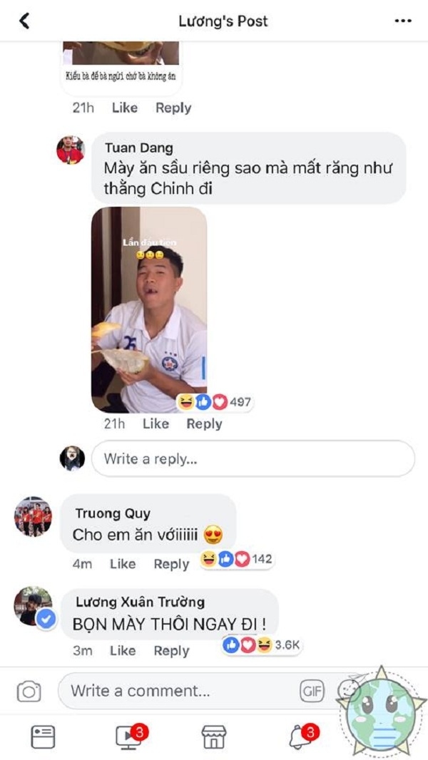 Cười rớt hàm với ảnh chế Xuân Trường thèm tồm với sao U23 Việt Nam
