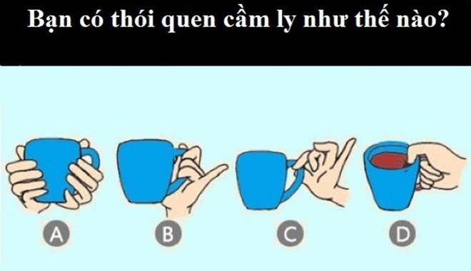 Từ cách cầm ly nước tiết lộ cá tính của bạn