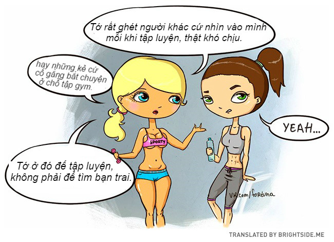 Những bức tranh chứng tỏ thế giới con gái thật rắc rối và khó hiểu