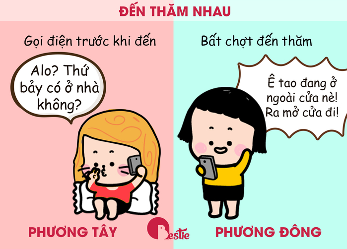 Bộ ảnh hài hước về sự khác biệt giữa phương Đông và phương Tây