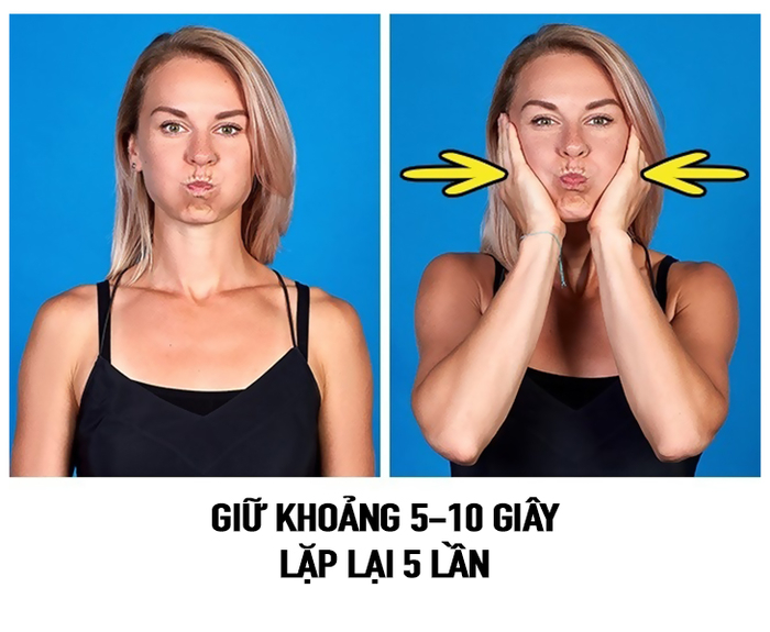 9 động tác cực đơn giản hô biến mặt thon gọn bạn không thể bỏ qua